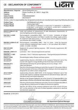 CE - DECLARATION OF CONFORMITY