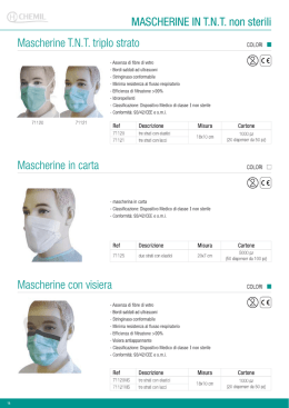 MASCHERINE IN T.N.T. non sterili