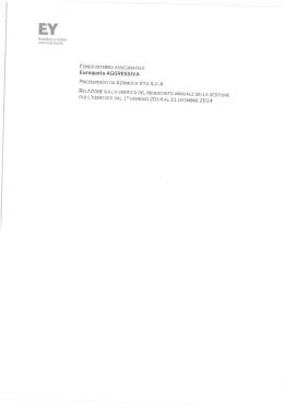 Rendiconto Euroquota Aggressiva