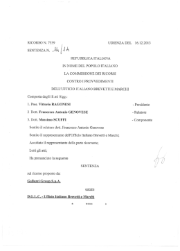 RICORSO N. 7339 UDIENZA DEL 16.12.2013 SENTENZA N. JUÀ [i