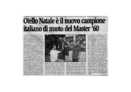 italiano di nuoto del Master `