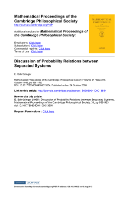 Discussion of Probability between Separated Systems