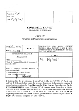 Liquidazione alla ditta Loacker Remedia s.r.l. fattura e nota credito n