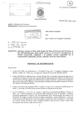Page 1 @ COMUNE DI BERGAMO Bergamo? a "1` ai 20a AREA