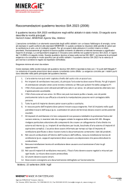 Raccomandazioni quaderno tecnico SIA 2023 (2008)
