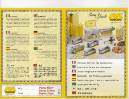 Marcato Linea 3 facile Electric Pasta Maker