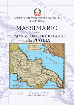 Massimario completo regione puglia 2013