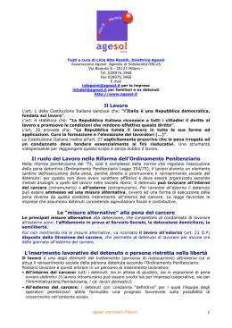 normative ed agevolazioni per l`inserimento lavorativo di persone