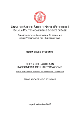 Descrizione del percorso formativo