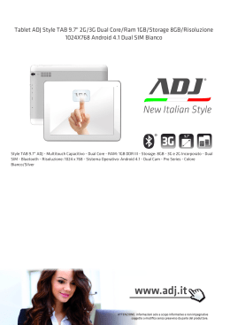 Tablet ADJ Style TAB 9.7" 2G/3G Dual Core/Ram 1GB/Storage 8GB
