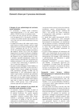 ITALIAN JOURNAL OF PUBLIC HEALTH Elementi chiave per il