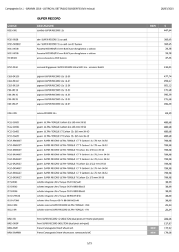 Listino Campagnolo 2016
