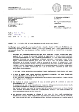 Regolamento delle carriere degli studenti - E-Learning