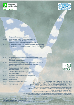 Locandina - ASL Lecco