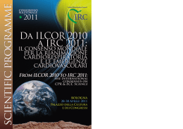 Programma Scientifico IRC2011 - Italian Resuscitation Council