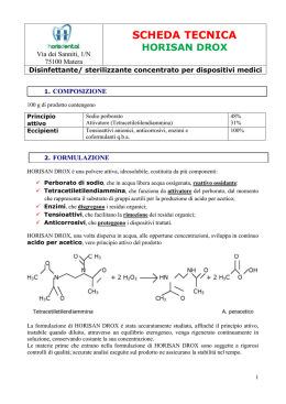 scheda tecnica horisan drox