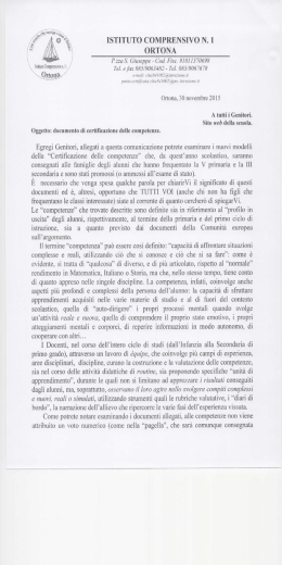 ISTITUTO COMPRENSIVO N. 1 - Istituto Comprensivo n&deg;1 Ortona