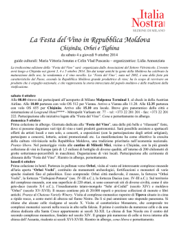 La Festa del Vino in Repubblica Moldova