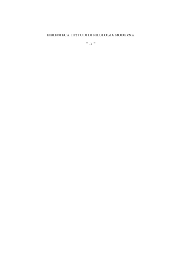 biblioteca di studi di filologia moderna &ndash; 17