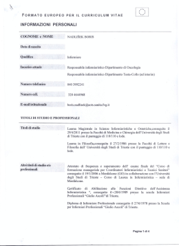 Nadlisek Boris - Ospedali riuniti di Trieste