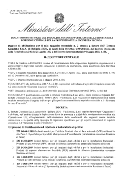 Decreto di abilitazione per il solo requisito essenziale n. 2 emesso a