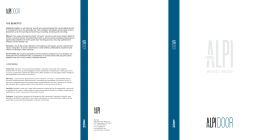 Scarica la brochure Alpidoor in pdf
