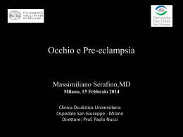 Occhio e Pre-eclampsia - M. Serafino