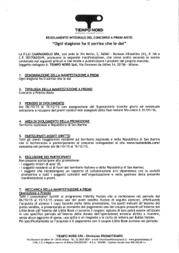 Leggi il regolamento completo