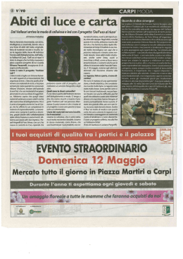 Abiti di luce e carta