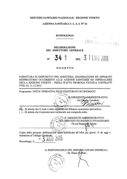 servizio sanitario nazionale - regione veneto