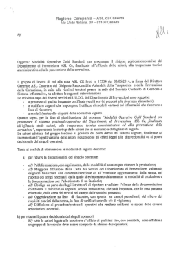 Modalit&agrave; Operative