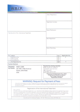 Date of Registration: Registration Number: Date of Publication