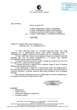 Circolare grand prix csain tennis 2014