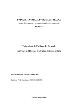 Valutazione dell`utilizzo dei farmaci
