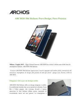 ARCHOS 50d Helium: Puro Design, Pura Potenza