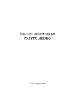 WALTER MESSINA