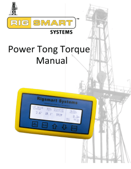Tong Torque Detailed Description