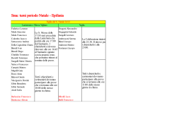 Sma: turni periodo Natale Epifania