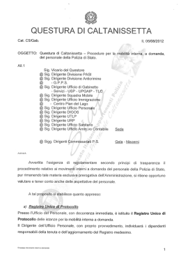 QUESTURA Dl CALTANISSETTA