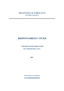 Responsabilità civile - Spagnolo & Associati