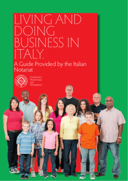 Living and Doing Business in Italy