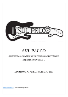 N. 7 del 1 Maggio 2011