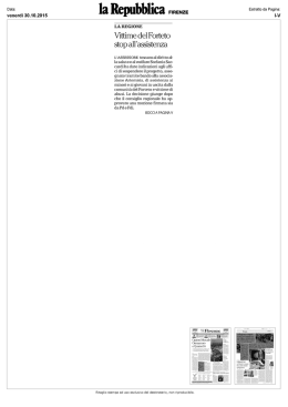 Vittime del Forteto stop all`assistenza