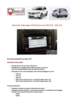 Bluetooth Volkswagen FISCON basic plus RCD 510 / RNS 510