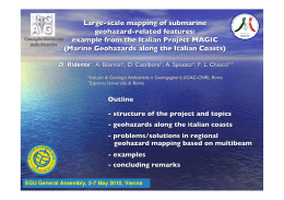 Marine Geohazards along the - Istituto di Geologia Ambientale e