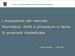 L`evoluzione del mercato. Normative, diritti e procedure in tema di