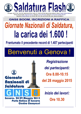 621 - 26 maggio 2015 - Istituto Italiano della Saldatura