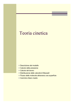 Teoria cinetica