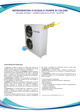 Refrigeratori d`acqua e pompe di calore pdf