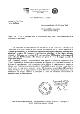Nota prot. N. 103/SA del 01/04/2015